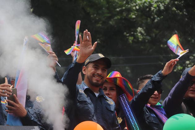 48th Annual LGBTIQ+ Pride Parade in Mexico City A member of the LGBTQ+ community takes part in the 48th annual Pride Parade at the Angel of Independence monument in Mexico City, Mexico. This year s march highlights demands for increased security, an end to hate crimes, and the legal recognition of transfemicides amidst a reported rise in violence against the community nationwide. on June 27, 2026 in Mexico City, Mexico. (Photo by Carlos Santiago Eyepix Group) Copyright: xCarlosxSantiago xEyepixxGroupx CS_27062026_189342