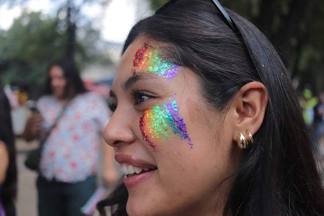 48th Annual LGBTIQ+ Pride Parade in Mexico City A member of the LGBTQ+ community takes part in the 48th annual Pride Parade at the Angel of Independence monument in Mexico City, Mexico. This year s march highlights demands for increased security, an end to hate crimes, and the legal recognition of transfemicides amidst a reported rise in violence against the community nationwide. on June 27, 2026 in Mexico City, Mexico. (Photo by Carlos Santiago Eyepix Group) Copyright: xCarlosxSantiago xEyepixxGroupx CS_27062026_189343