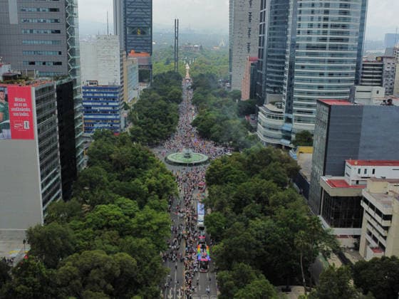 48th Annual LGBTIQ+ Pride Parade in Mexico City Members of the LGBTQ+ community taking part in the 48th annual Pride Parade at the Angel of Independence monument in Mexico City, Mexico. This year s march highlights demands for increased security, an end to hate crimes, and the legal recognition of transfemicides amidst a reported rise in violence against the community nationwide. on June 27, 2026 in Mexico City, Mexico. (Photo by Carlos Santiago Eyepix Group) Copyright: xCarlosxSantiago xEyepixxGroupx CS_27062026_189366