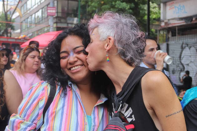 48th Annual LGBTIQ+ Pride Parade in Mexico City Members of the LGBTQ+ community taking part in the 48th annual Pride Parade at the Angel of Independence monument in Mexico City, Mexico. This year s march highlights demands for increased security, an end to hate crimes, and the legal recognition of transfemicides amidst a reported rise in violence against the community nationwide. on June 27, 2026 in Mexico City, Mexico. (Photo by Carlos Santiago Eyepix Group) Copyright: xCarlosxSantiago xEyepixxGroupx CS_27062026_189352