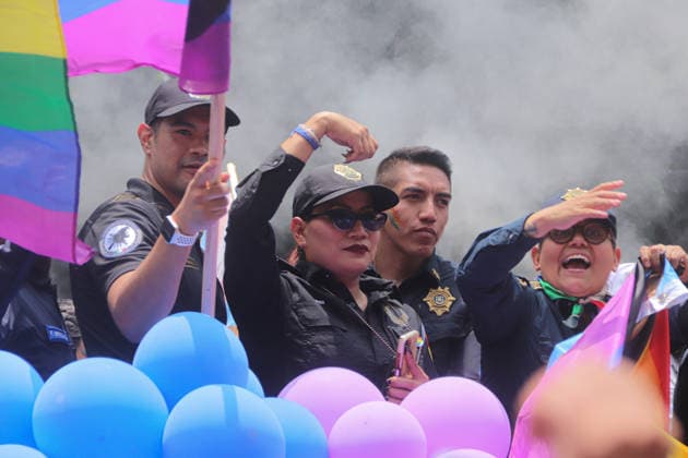 48th Annual LGBTIQ+ Pride Parade in Mexico City Members of the LGBTQ+ community taking part in the 48th annual Pride Parade at the Angel of Independence monument in Mexico City, Mexico. This year s march highlights demands for increased security, an end to hate crimes, and the legal recognition of transfemicides amidst a reported rise in violence against the community nationwide. on June 27, 2026 in Mexico City, Mexico. (Photo by Carlos Santiago Eyepix Group) Copyright: xCarlosxSantiago xEyepixxGroupx CS_27062026_189354
