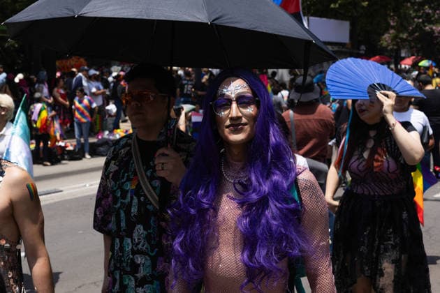 June 27, 2026, Mexico City, Mexico: Thousands of people took part in the 48th LGBTIQ+ Pride March in Mexico City, which marched from Paseo de la Reforma to the Zocalo under the slogan In the eyes of the world, my struggle is your struggle. Equality, peace and solidarity. Mexico City Mexico - ZUMAl178 20260627_znp_l178_003 Copyright: xCristianxLeyvax
