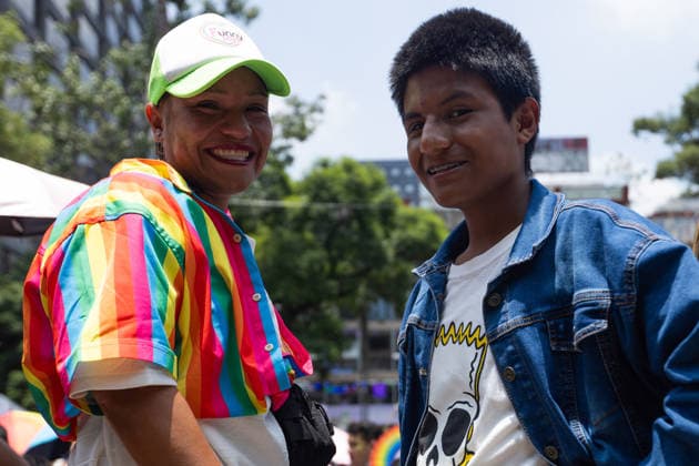 June 27, 2026, Mexico City, Mexico: Thousands of people took part in the 48th LGBTIQ+ Pride March in Mexico City, which marched from Paseo de la Reforma to the Zocalo under the slogan In the eyes of the world, my struggle is your struggle. Equality, peace and solidarity. Mexico City Mexico - ZUMAl178 20260627_znp_l178_022 Copyright: xCristianxLeyvax