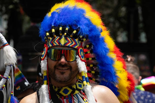 June 27, 2026, Mexico City, Mexico: Thousands of people took part in the 48th LGBTIQ+ Pride March in Mexico City, which marched from Paseo de la Reforma to the Zocalo under the slogan In the eyes of the world, my struggle is your struggle. Equality, peace and solidarity. Mexico City Mexico - ZUMAl178 20260627_znp_l178_023 Copyright: xCristianxLeyvax
