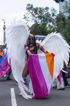 June 27, 2026, Mexico City, Mexico: Thousands of people took part in the 48th LGBTIQ+ Pride March in Mexico City, which marched from Paseo de la Reforma to the Zocalo under the slogan In the eyes of the world, my struggle is your struggle. Equality, peace and solidarity. Mexico City Mexico - ZUMAl178 20260627_znp_l178_027 Copyright: xCristianxLeyvax