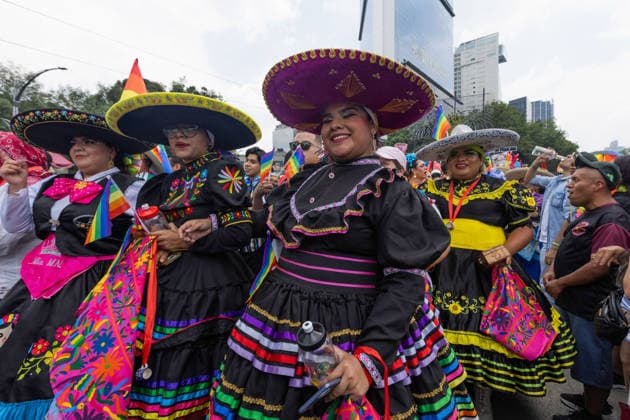 June 27, 2026, Mexico City, Mexico: Thousands of people took part in the 48th LGBTIQ+ Pride March in Mexico City, which marched from Paseo de la Reforma to the Zocalo under the slogan In the eyes of the world, my struggle is your struggle. Equality, peace and solidarity. Mexico City Mexico - ZUMAl178 20260627_znp_l178_042 Copyright: xCristianxLeyvax