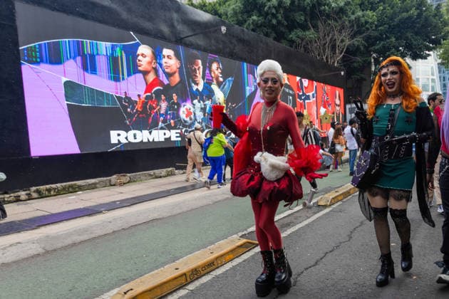 June 27, 2026, Mexico City, Mexico: Thousands of people took part in the 48th LGBTIQ+ Pride March in Mexico City, which marched from Paseo de la Reforma to the Zocalo under the slogan In the eyes of the world, my struggle is your struggle. Equality, peace and solidarity. Mexico City Mexico - ZUMAl178 20260627_znp_l178_051 Copyright: xCristianxLeyvax