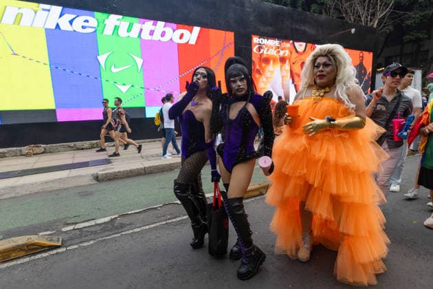 June 27, 2026, Mexico City, Mexico: Thousands of people took part in the 48th LGBTIQ+ Pride March in Mexico City, which marched from Paseo de la Reforma to the Zocalo under the slogan In the eyes of the world, my struggle is your struggle. Equality, peace and solidarity. Mexico City Mexico - ZUMAl178 20260627_znp_l178_054 Copyright: xCristianxLeyvax