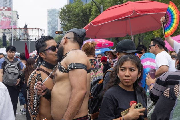 June 27, 2026, Mexico City, Mexico: Thousands of people took part in the 48th LGBTIQ+ Pride March in Mexico City, which marched from Paseo de la Reforma to the Zocalo under the slogan In the eyes of the world, my struggle is your struggle. Equality, peace and solidarity. Mexico City Mexico - ZUMAl178 20260627_znp_l178_057 Copyright: xCristianxLeyvax
