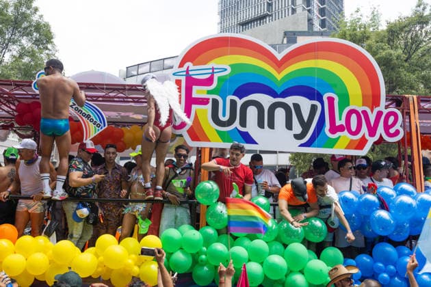 June 27, 2026, Mexico City, Mexico: Thousands of people took part in the 48th LGBTIQ+ Pride March in Mexico City, which marched from Paseo de la Reforma to the Zocalo under the slogan In the eyes of the world, my struggle is your struggle. Equality, peace and solidarity. Mexico City Mexico - ZUMAl178 20260627_znp_l178_062 Copyright: xCristianxLeyvax