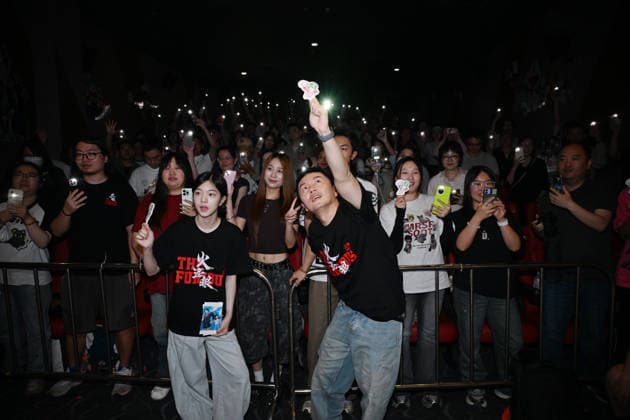 SHANGHAI, CHINA - JUNE 27: Actor Xie Miao and actress Yang Enyou attend a post-screening fan meeting for film The Furious on June 27, 2026 in Shanghai, China.  Copyright: xVCGx 111650760049