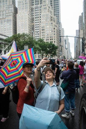 June 27, 2026, New York City, New York, USA: The NYC Dyke March is an annual event that starts from Bryant Park and ends in Washington Square Park. New York City USA - ZUMAt442 20260627_znp_t442_009 Copyright: xBillyxTompkinsx