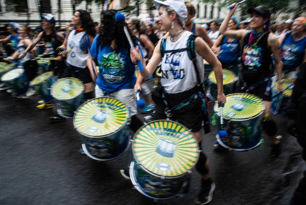June 27, 2026, New York City, New York, USA: The NYC Dyke March is an annual event that starts from Bryant Park and ends in Washington Square Park. New York City USA - ZUMAt442 20260627_znp_t442_010 Copyright: xBillyxTompkinsx