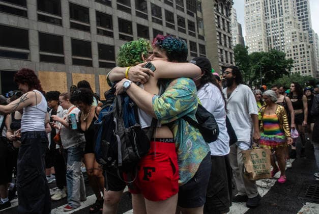 June 27, 2026, New York City, New York, USA: The NYC Dyke March is an annual event that starts from Bryant Park and ends in Washington Square Park. New York City USA - ZUMAt442 20260627_znp_t442_013 Copyright: xBillyxTompkinsx