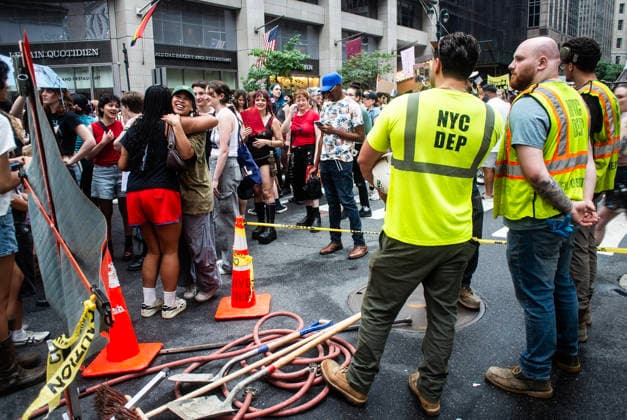 June 27, 2026, New York City, New York, USA: The NYC Dyke March is an annual event that starts from Bryant Park and ends in Washington Square Park. New York City USA - ZUMAt442 20260627_znp_t442_020 Copyright: xBillyxTompkinsx