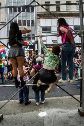 June 27, 2026, New York City, New York, USA: The NYC Dyke March is an annual event that starts from Bryant Park and ends in Washington Square Park. New York City USA - ZUMAt442 20260627_znp_t442_021 Copyright: xBillyxTompkinsx