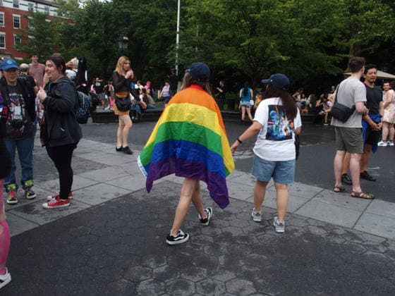 June 27, 2026, Manhattan, New York, USA: New York, New York June 27, 2026.. The NYC Dyke March is a demonstration of First Amendment right to protest and takes place without permits or sponsors. The march is organized by and for the Dyke community to fight for rights, safety, and visibility..Tens of thousands of Dykes take the streets each year celebrating diverse lives, highlighting presence, and protesting the discrimination, harassment, and violence in daily life. Manhattan USA - ZUMAct2_ 20260627_faf_ct2_004 Copyright: xBrucexCotlerx