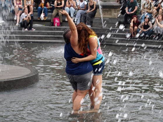 June 27, 2026, Manhattan, New York, USA: New York, New York June 27, 2026.. The NYC Dyke March is a demonstration of First Amendment right to protest and takes place without permits or sponsors. The march is organized by and for the Dyke community to fight for rights, safety, and visibility..Tens of thousands of Dykes take the streets each year celebrating diverse lives, highlighting presence, and protesting the discrimination, harassment, and violence in daily life. Manhattan USA - ZUMAct2_ 20260627_faf_ct2_007 Copyright: xBrucexCotlerx
