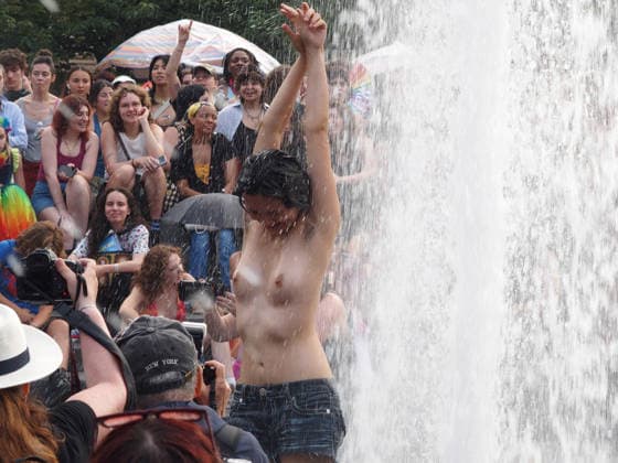 June 27, 2026, Manhattan, New York, USA: New York, New York June 27, 2026.. The NYC Dyke March is a demonstration of First Amendment right to protest and takes place without permits or sponsors. The march is organized by and for the Dyke community to fight for rights, safety, and visibility..Tens of thousands of Dykes take the streets each year celebrating diverse lives, highlighting presence, and protesting the discrimination, harassment, and violence in daily life. Manhattan USA - ZUMAct2_ 20260627_faf_ct2_017 Copyright: xBrucexCotlerx
