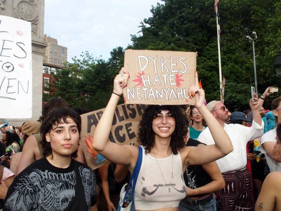 June 27, 2026, Manhattan, New York, USA: New York, New York June 27, 2026.. The NYC Dyke March is a demonstration of First Amendment right to protest and takes place without permits or sponsors. The march is organized by and for the Dyke community to fight for rights, safety, and visibility..Tens of thousands of Dykes take the streets each year celebrating diverse lives, highlighting presence, and protesting the discrimination, harassment, and violence in daily life. Manhattan USA - ZUMAct2_ 20260627_faf_ct2_019 Copyright: xBrucexCotlerx