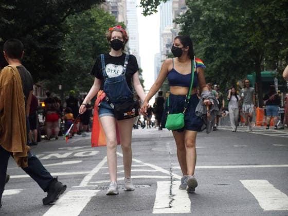 June 27, 2026, Manhattan, New York, United States: New York, New York June 27, 2026.. The NYC Dyke March is a demonstration of First Amendment right to protest and takes place without permits or sponsors. The march is organized by and for the Dyke community to fight for rights, safety, and visibility..Tens of thousands of Dykes take the streets each year celebrating diverse lives, highlighting presence, and protesting the discrimination, harassment, and violence in daily life. Manhattan United States - ZUMAc308 20260627_znp_c308_002 Copyright: xSamanthaxCotlerx