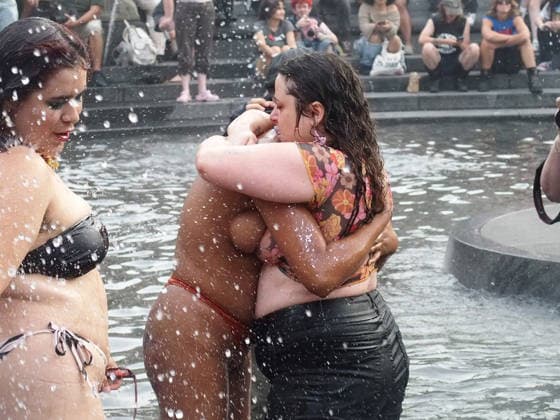 June 27, 2026, Manhattan, New York, United States: New York, New York June 27, 2026.. The NYC Dyke March is a demonstration of First Amendment right to protest and takes place without permits or sponsors. The march is organized by and for the Dyke community to fight for rights, safety, and visibility..Tens of thousands of Dykes take the streets each year celebrating diverse lives, highlighting presence, and protesting the discrimination, harassment, and violence in daily life. Manhattan United States - ZUMAc308 20260627_znp_c308_012 Copyright: xSamanthaxCotlerx