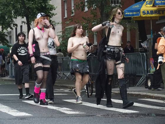 June 27, 2026, Manhattan, New York, United States: New York, New York June 27, 2026.. The NYC Dyke March is a demonstration of First Amendment right to protest and takes place without permits or sponsors. The march is organized by and for the Dyke community to fight for rights, safety, and visibility..Tens of thousands of Dykes take the streets each year celebrating diverse lives, highlighting presence, and protesting the discrimination, harassment, and violence in daily life. Manhattan United States - ZUMAc308 20260627_znp_c308_013 Copyright: xSamanthaxCotlerx