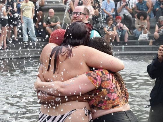 June 27, 2026, Manhattan, New York, United States: New York, New York June 27, 2026.. The NYC Dyke March is a demonstration of First Amendment right to protest and takes place without permits or sponsors. The march is organized by and for the Dyke community to fight for rights, safety, and visibility..Tens of thousands of Dykes take the streets each year celebrating diverse lives, highlighting presence, and protesting the discrimination, harassment, and violence in daily life. Manhattan United States - ZUMAc308 20260627_znp_c308_020 Copyright: xSamanthaxCotlerx