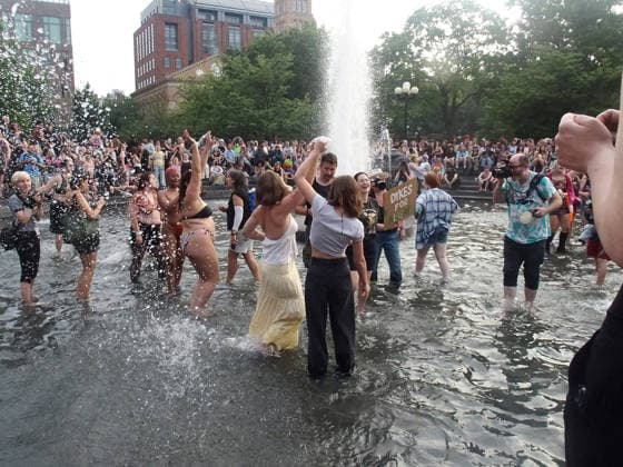 June 27, 2026, Manhattan, New York, United States: New York, New York June 27, 2026.. The NYC Dyke March is a demonstration of First Amendment right to protest and takes place without permits or sponsors. The march is organized by and for the Dyke community to fight for rights, safety, and visibility..Tens of thousands of Dykes take the streets each year celebrating diverse lives, highlighting presence, and protesting the discrimination, harassment, and violence in daily life. Manhattan United States - ZUMAc308 20260627_znp_c308_023 Copyright: xSamanthaxCotlerx
