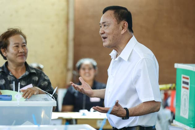June 28, 2026, Bangkok, Bangkok, Thailand: Former Thai Prime Minister Thaksin Shinawatra voted in the Bangkok governor s election for the first time in 20 years after spending years in self-imposed exile, during which he was unable to return to Thailand, in Bangkok on June 28, 2026. Bangkok Thailand  - ZUMAp219 20260628_zip_p219_010 Copyright: xNattaphonxPhanphongsanonx