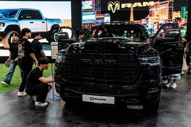 June 27, 2026, Busan, South Korea: People seen lining up to experience RAM 1500 Limited during the Busan International Mobility Show 2026 (BIMOS 2026) at BEXCO. Busan International Mobility Show 2026 (BIMOS 2026) is happening from June 26 to July 5. Busan South Korea - ZUMAs197 20260627_aaa_s197_132 Copyright: xSimonxShinx
