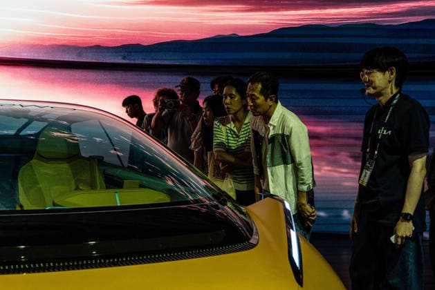 June 27, 2026, Busan, South Korea: People look at KIA Vision Meta Turismo during the Busan International Mobility Show 2026 (BIMOS 2026) at BEXCO. Busan International Mobility Show 2026 (BIMOS 2026) is happening from June 26 to July 5. Busan South Korea - ZUMAs197 20260627_aaa_s197_137 Copyright: xSimonxShinx