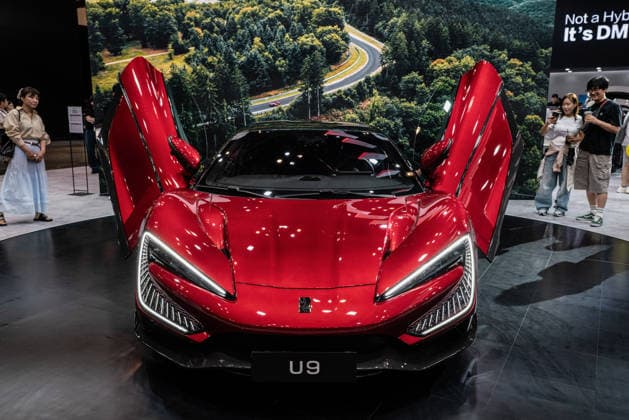 June 27, 2026, Busan, South Korea: BYD Yangwang U9 seen exhibited during the Busan International Mobility Show 2026 (BIMOS 2026) at BEXCO. Busan International Mobility Show 2026 (BIMOS 2026) is happening from June 26 to July 5. Busan South Korea - ZUMAs197 20260627_aaa_s197_139 Copyright: xSimonxShinx