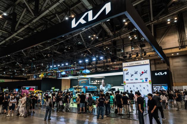 June 27, 2026, Busan, South Korea: Korean automotive brand KIA booth seen during the Busan International Mobility Show 2026 (BIMOS 2026) at BEXCO. Busan International Mobility Show 2026 (BIMOS 2026) is happening from June 26 to July 5. Busan South Korea - ZUMAs197 20260627_aaa_s197_142 Copyright: xSimonxShinx