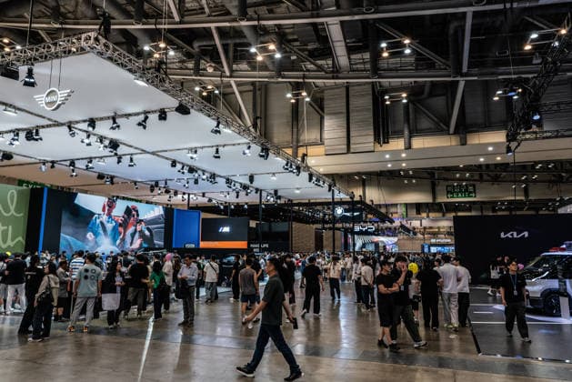 June 27, 2026, Busan, South Korea: Car brands booths seen during the Busan International Mobility Show 2026 (BIMOS 2026) at BEXCO. Busan International Mobility Show 2026 (BIMOS 2026) is happening from June 26 to July 5. Busan South Korea - ZUMAs197 20260627_aaa_s197_141 Copyright: xSimonxShinx