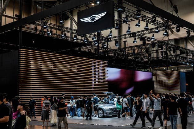 June 27, 2026, Busan, South Korea: GENESIS, the luxury vehicle division of the South Korean conglomerate Hyundai Motor Group booth seen during the Busan International Mobility Show 2026 (BIMOS 2026) at BEXCO. Busan International Mobility Show 2026 (BIMOS 2026) is happening from June 26 to July 5. Busan South Korea - ZUMAs197 20260627_aaa_s197_143 Copyright: xSimonxShinx