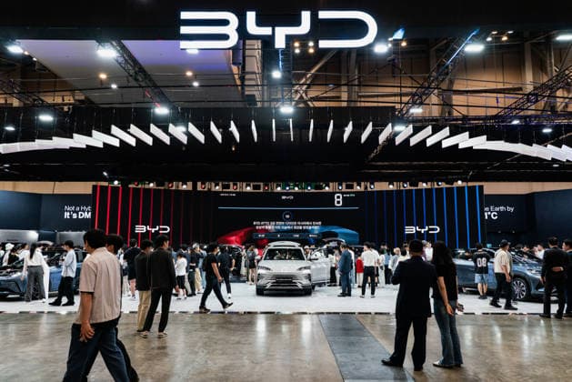 June 27, 2026, Busan, South Korea: Chinese automotive brand BYD booth seen during the Busan International Mobility Show 2026 (BIMOS 2026) at BEXCO. Busan International Mobility Show 2026 (BIMOS 2026) is happening from June 26 to July 5. Busan South Korea - ZUMAs197 20260627_aaa_s197_144 Copyright: xSimonxShinx