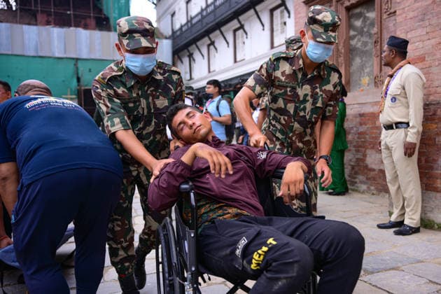 June 28, 2026, Kathmandu, Bagmati, Nepal: KATHMANDU, NEPAL Ã¢â‚¬ 28 JUNE 2026: Personnel from the Nepal Army, Nepal Police, Nepal Traffic Police, Armed Police Force (APF), Kathmandu Metropolitan City, Nepal Scouts, and the Nepal Red Cross Society participate in a joint multi-agency disaster response simulation exercise at Hanuman Dhoka Durbar Square in Kathmandu, Nepal, on June 28, 2026. The exercise included coordinated demonstrations of earthquake and fire emergency response, urban search and rescue, casualty evacuation, firefighting, first aid, and other disaster management operations aimed at strengthening inter-agency preparedness and public awareness. Kathmandu Nepal - ZUMAs330 20260628_zsp_s330_004 Copyright: xSafalxPrakashxShresthax