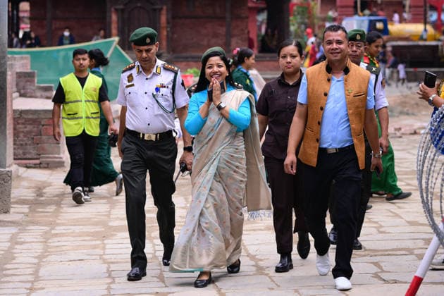 Disaster Response Exercise Conducted At Hanuman Dhoka, Kathmandu Acting Mayor of Kathmandu Metropolitan City, Sunita Dangol, attends a joint multi-agency disaster response simulation exercise at Hanuman Dhoka Durbar Square in Kathmandu, Nepal, on June 28, 2026. Personnel from the Nepal Army, Nepal Police, Nepal Traffic Police, Armed Police Force, Kathmandu Metropolitan City, Nepal Scouts, and the Nepal Red Cross Society participate in the exercise, which features coordinated demonstrations of earthquake and fire emergency response, urban search and rescue, casualty evacuation, firefighting, first aid, and disaster management operations aimed at strengthening inter-agency preparedness and public awareness. Kathmandu Bagmati Nepal  Copyright: xSafalxPrakashxShresthax originalFilename: shrestha-disaster260628_nppym.jpg
