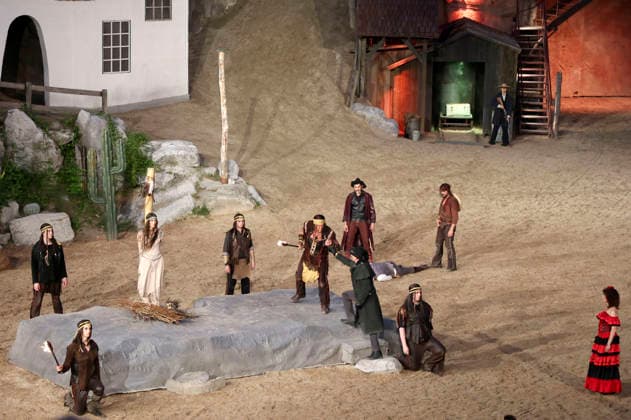 Premiere von Im Tal des Todes bei den Karl-May-Spielen 2026 im Freilichttheater am Kalkberg. Bad Segeberg, 27.06.2026 *** Premiere of *In the Valley of Death* at the 2026 Karl May Festival at the Kalkberg Open-Air Theater in Bad Segeberg, June 27, 2026 Foto:xgbrcix xFuturexImagex karl_may_6650
