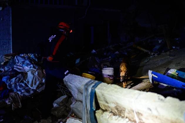 Turkish rescue teams deployed to quake-hit Venezuela LA GUAIRA, VENEZUELA - JUNE 28: Turkish search and rescue teams, including specialist personnel from the Disaster and Emergency Management Authority (AFAD) and the Turkish Armed Forces, begin rescue operations amidst the rubble of a collapsed 14-story building in the La Paez neighborhood of La Guaira, Venezuela, on June 28, 2026. Following a series of devastating, high-magnitude earthquakes that struck Venezuela, Turkish emergency crews swiftly deployed to the hard-hit coastal city of La Guaira. Cem Tekkesinoglu Anadolu La Guaira Venezuela. Editorial use only. Please get in touch for any other usage.  Copyright: x2026xAnadoluxCemxTekkesinoglux