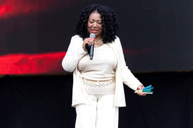 Liz Mitchell von Boney M. live beim Rainbow Festival am Fühlinger See. Köln, 27.06.2026 *** Liz Mitchell of Boney M performing live at the Rainbow Festival at Fühlinger See in Cologne, June 27, 2026 Foto:xxF.xZeisingx xFuturexImagex rainbow_6704