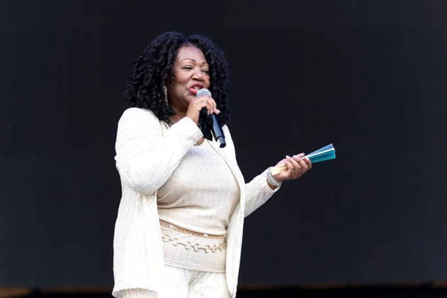 Liz Mitchell von Boney M. live beim Rainbow Festival am Fühlinger See. Köln, 27.06.2026 *** Liz Mitchell of Boney M performing live at the Rainbow Festival at Fühlinger See in Cologne, June 27, 2026 Foto:xxF.xZeisingx xFuturexImagex rainbow_6707