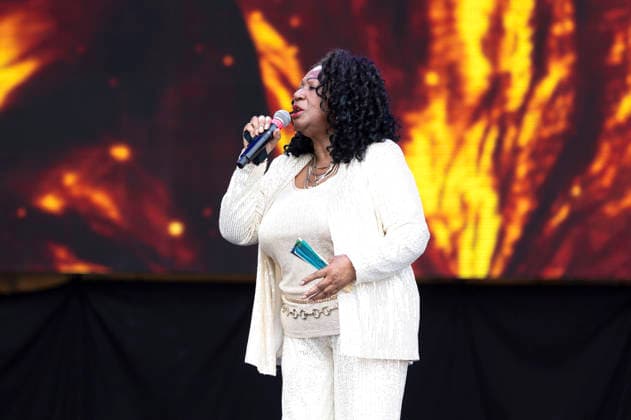 Liz Mitchell von Boney M. live beim Rainbow Festival am Fühlinger See. Köln, 27.06.2026 *** Liz Mitchell of Boney M performing live at the Rainbow Festival at Fühlinger See in Cologne, June 27, 2026 Foto:xxF.xZeisingx xFuturexImagex rainbow_6708