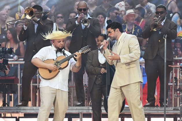 Bad Bunny performing at Tottenham Hotspur Stadium LONDON, ENGLAND - JUNE 27: Bad Bunny performing at Tottenham Hotspur Stadium on June 27, 2026 in London, England. CAP MAR MAR Great Britain Copyright: xMartinxHarris CapitalxPicturesx