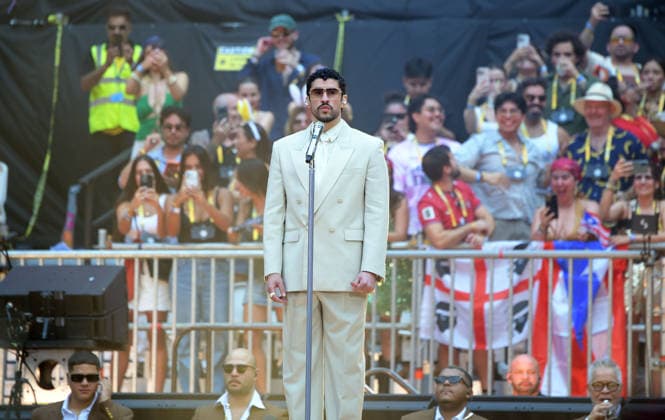 Bad Bunny performing at Tottenham Hotspur Stadium LONDON, ENGLAND - JUNE 27: Bad Bunny performing at Tottenham Hotspur Stadium on June 27, 2026 in London, England. CAP MAR MAR Great Britain Copyright: xMartinxHarris CapitalxPicturesx