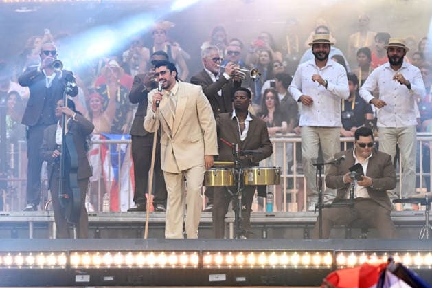 Bad Bunny performing at Tottenham Hotspur Stadium LONDON, ENGLAND - JUNE 27: Bad Bunny performing at Tottenham Hotspur Stadium on June 27, 2026 in London, England. CAP MAR MAR Great Britain Copyright: xMartinxHarris CapitalxPicturesx