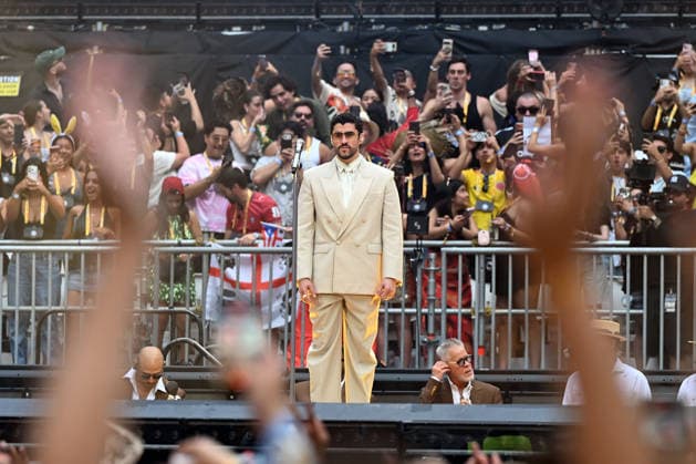 Bad Bunny performing at Tottenham Hotspur Stadium LONDON, ENGLAND - JUNE 27: Bad Bunny performing at Tottenham Hotspur Stadium on June 27, 2026 in London, England. CAP MAR MAR Great Britain Copyright: xMartinxHarris CapitalxPicturesx