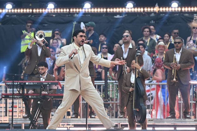 Bad Bunny performing at Tottenham Hotspur Stadium LONDON, ENGLAND - JUNE 27: Bad Bunny performing at Tottenham Hotspur Stadium on June 27, 2026 in London, England. CAP MAR MAR Great Britain Copyright: xMartinxHarris CapitalxPicturesx