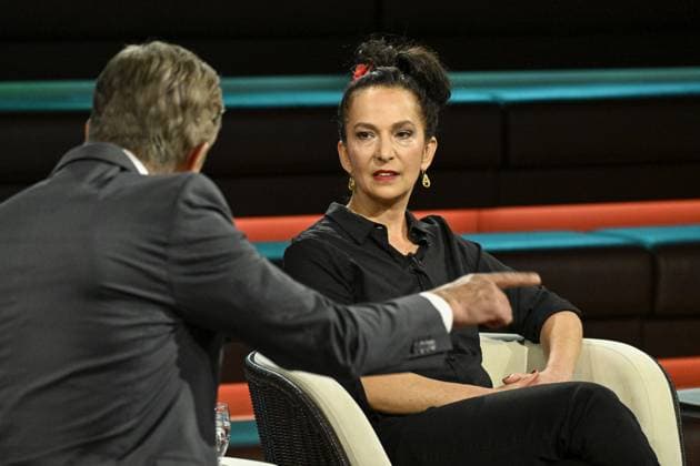 Markus Lanz mit Güner Yasemin Balci 06 26 her Markus Lanz und Güner Yasemin Balci am 16. Juni 2026 in Markus Lanz , ZDF TV Fernsehen Talkshow Talk Show Deutschland deutsch deutscher Mann deutsche Frau Autorin Journalistin Integrationsbeauftragte Neukölln Italien italienisch italienischer italienisch-deutscher Moderator Fotografie Fotograf Journalist Journalismus Autor german author writer female journalism german-italian presenter host photographer author quer halb sitzend sprechend zuhörend gestikulierend